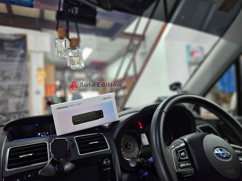Subaru Forester Car Dash Camera - IROAD FX2 Pro front & rear + Parking motion - IROAD Power Pack Max 8 installed Singapore | Auto Edition