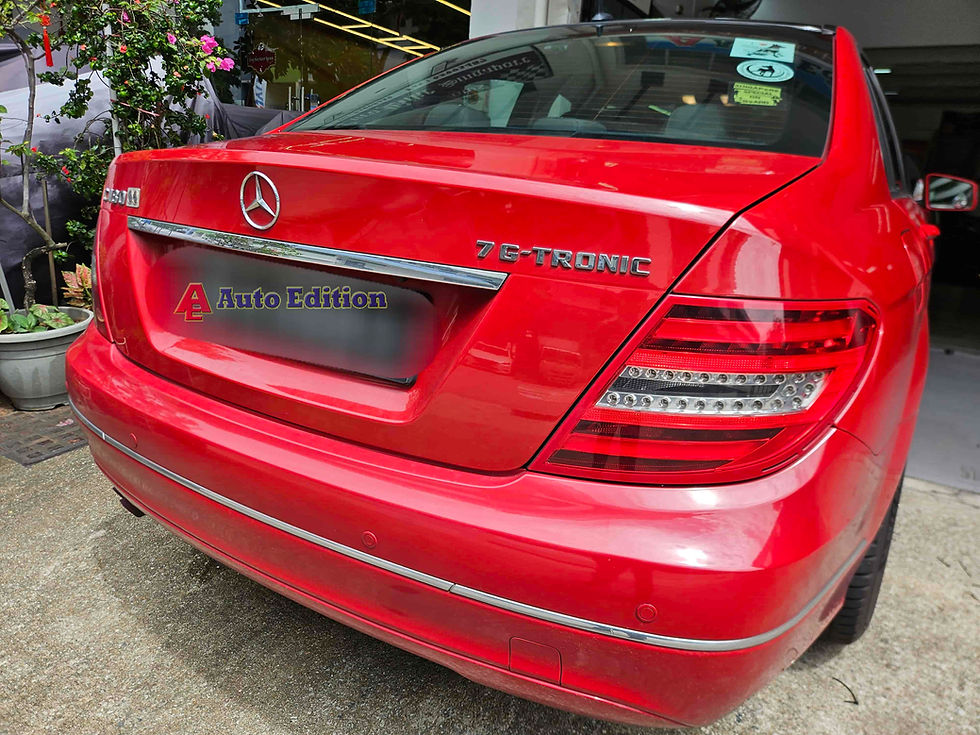 Mercedes C180 - Car Dash Camera - IROAD FX2 Pro front & rear installed Singapore | Auto Edition