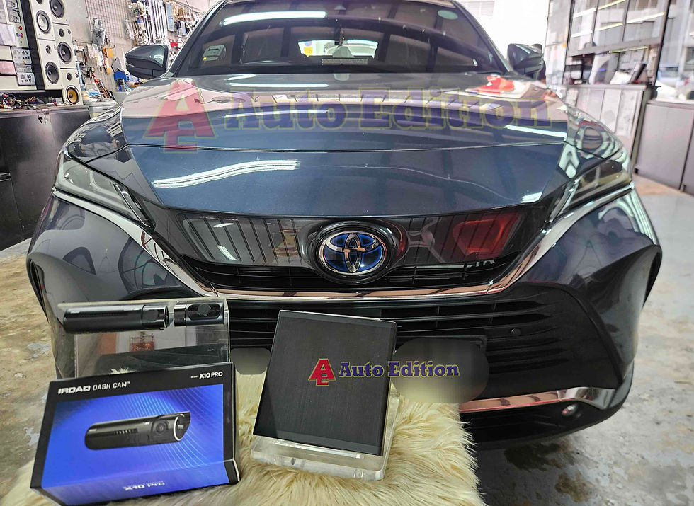 Toyota Harrier Turbo Car Dash Camera - IROAD X10 Pro front & rear + Parking motion - IROAD Power Pack Max 8 installed Singapore | Auto Edition