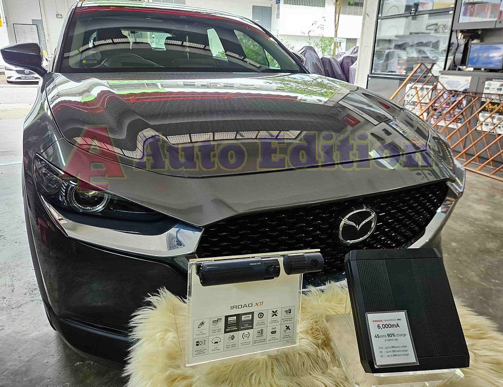 Mazda CX30 installed Car Dash Camera- IROAD X11 front & rear | Car Parking Battery Singapore | Singapore | Auto Edition Car Dash Camera Singapore