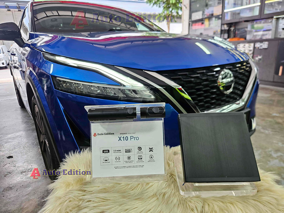 Nissan Qashqai Car Dash Camera - IROAD X10 Pro front & rear + Parking motion - IROAD Power Pack Max 8 installed Singapore | Auto Edition
