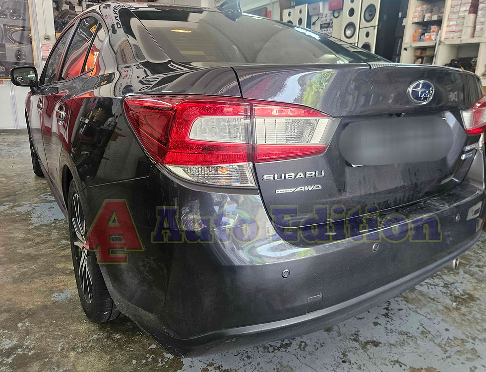 Subaru Impreza installed Car Dash Camera- IROAD X6 front & rear | IROAD Pro 6 12 Power Pack Car Parking Battery Singapore | Singapore | Auto Edition Car Dash Camera Singapore