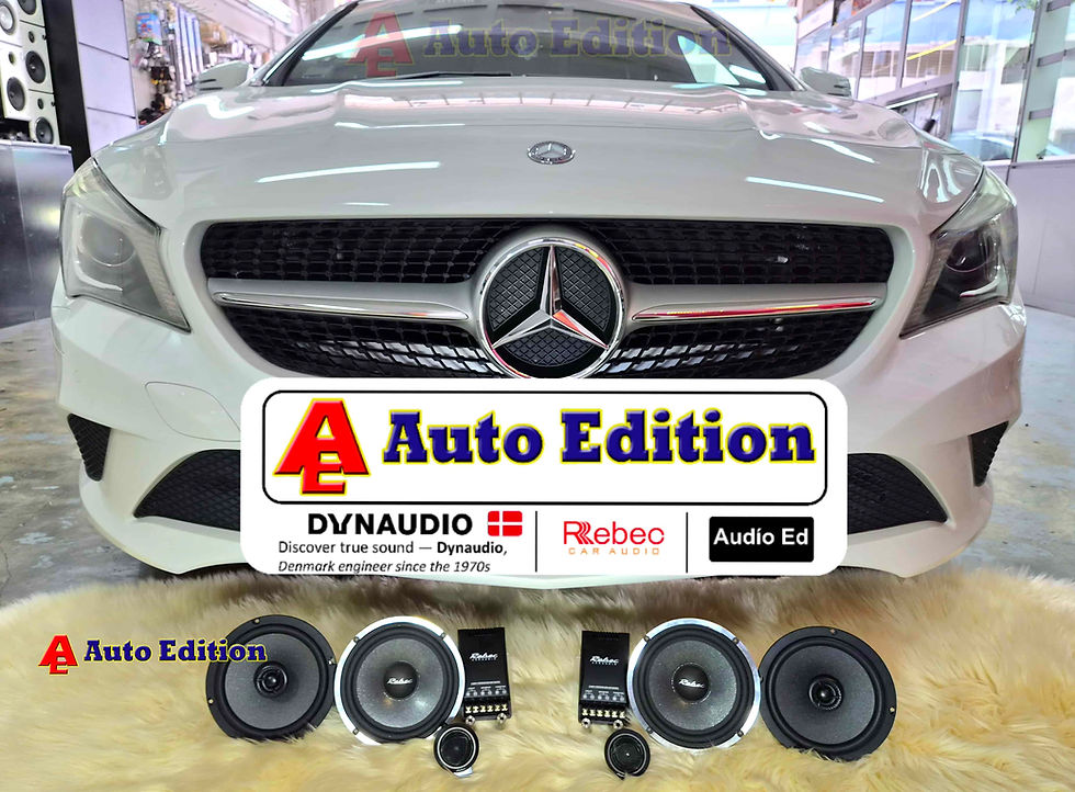 Mercedes CLA180 - Car Speakers upgraded to Rebec Car Audio | Plug & Play Audio upgrade with Auto Edition Singapore