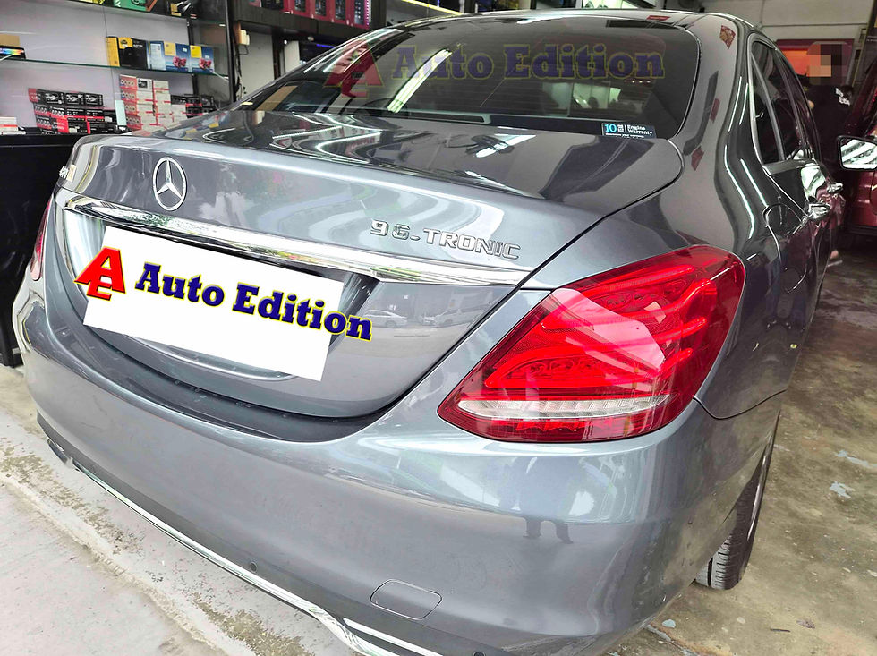 Mercedes C180 W205 Car Dash Camera - IROAD FX2 Pro front & rear + Parking motion - IROAD Power Pack Pro 10 installed Singapore | Auto Edition