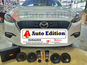 Mazda 3 - Car Speakers & Subwoofer upgraded to Rebec Car Audio - with Auto Edition | Singapore