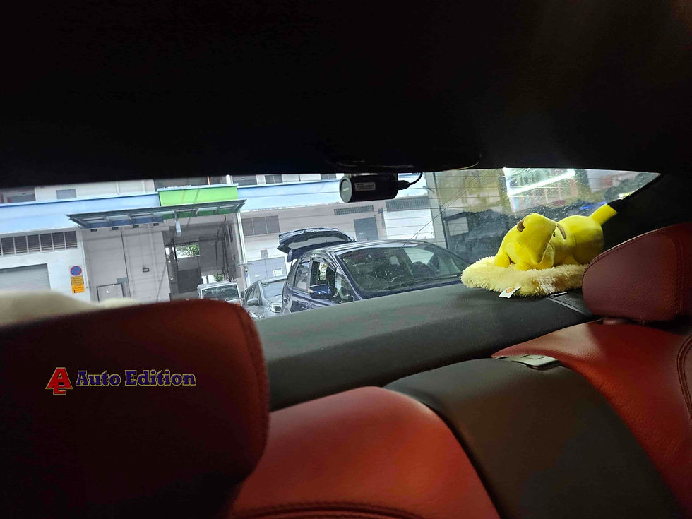 Mercedes C200 Coupe - Car Dash Camera - IROAD FX2 Pro front & rear installed Singapore | Auto Edition