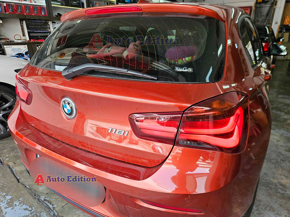 BMW 118i Car Dash Camera - IROAD X10 Pro front & rear installed Singapore | Auto Edition