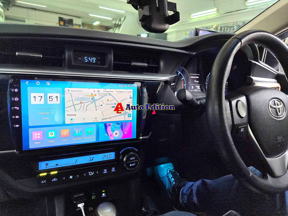 Toyota Corolla Altis Car Android Radio Player upgraded - with Auto Edition | Singapore