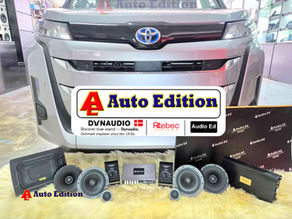 Toyota Noah Hybrid Car Audio upgrade – Dynaudio Car Speakers, DSP, Amplifier, Subwoofer and Door Soundproof | Plug & Play Audio upgrade with Auto Edition Singapore