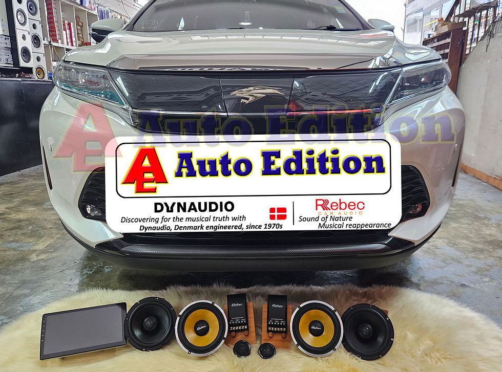 Toyota Harrier Car speakers front + rear Singapore + Car Android Radio Player | Rebec Car Audio workshop Singapore