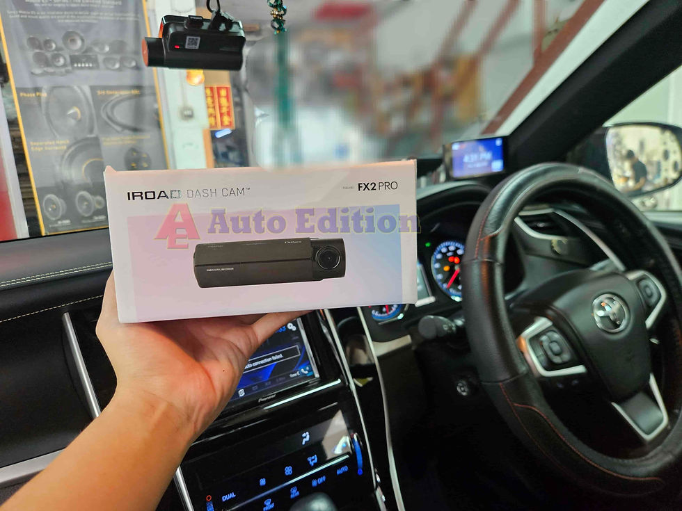 Toyota Harrier - Car Dash Camera - IROAD FX2 Pro front & rear installed Singapore | Auto Edition