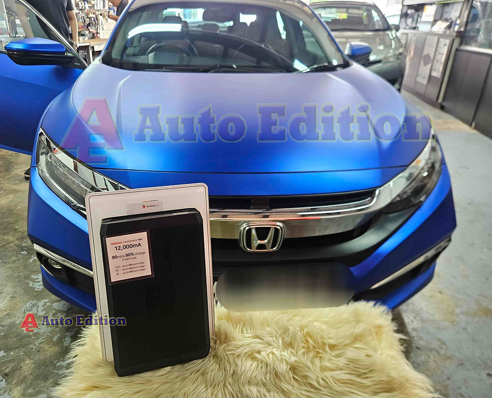 Honda Civic Car Dash Camera's - Power Pack for Parking motion recording - IROAD Power Pack Pro installed Singapore | Auto Edition
