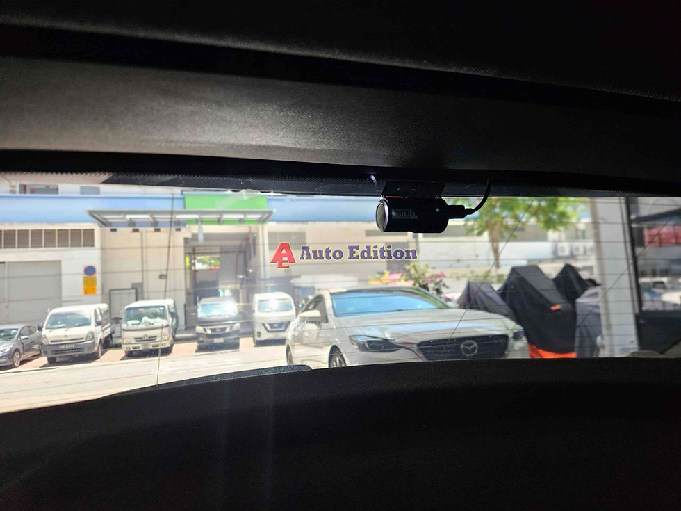 Mercedes A200 Car Dash Camera - IROAD X11 front & rear installed Singapore | Auto Edition