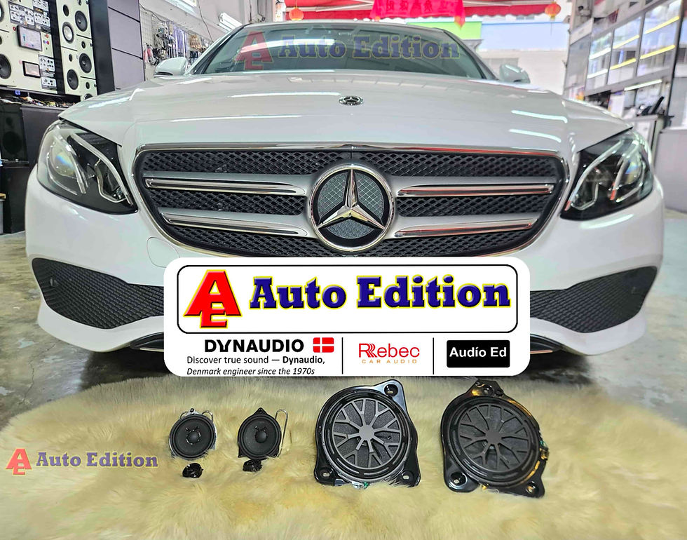 Mercedes E200 E250 W213 - Car Speakers upgraded to Audio ED| Plug & Play Audio upgrade with Auto Edition Singapore