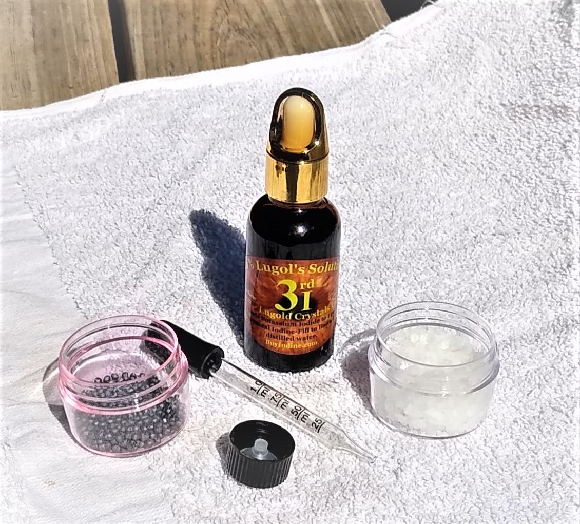 3rdi LUGOLD CRISTAUX Iode/Iodure de Potassium 30ml 46% Lugol's 58mg/goutte