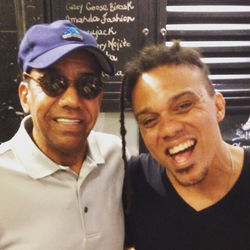 Jorge Ben Jor e Diogo Brown no Rio.