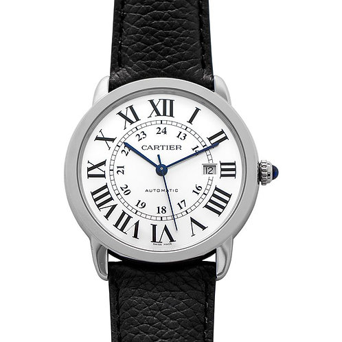Cartier Ronde de Cartier Automatic Silvered Opaline Dial Stainless Steel Men