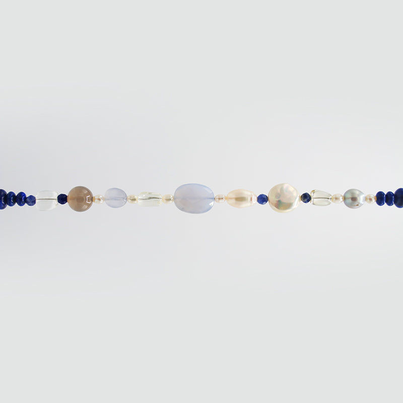 Thumbnail: Freshwater Pearl & Agate Necklace CE3003