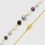 Thumbnail: Multi colour Freshwater Pearl with sterling silver chain necklace CS0011