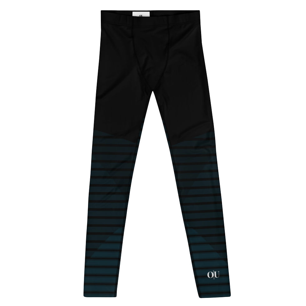 Men's OVERstand Athletic Leggings (Black & Navy)