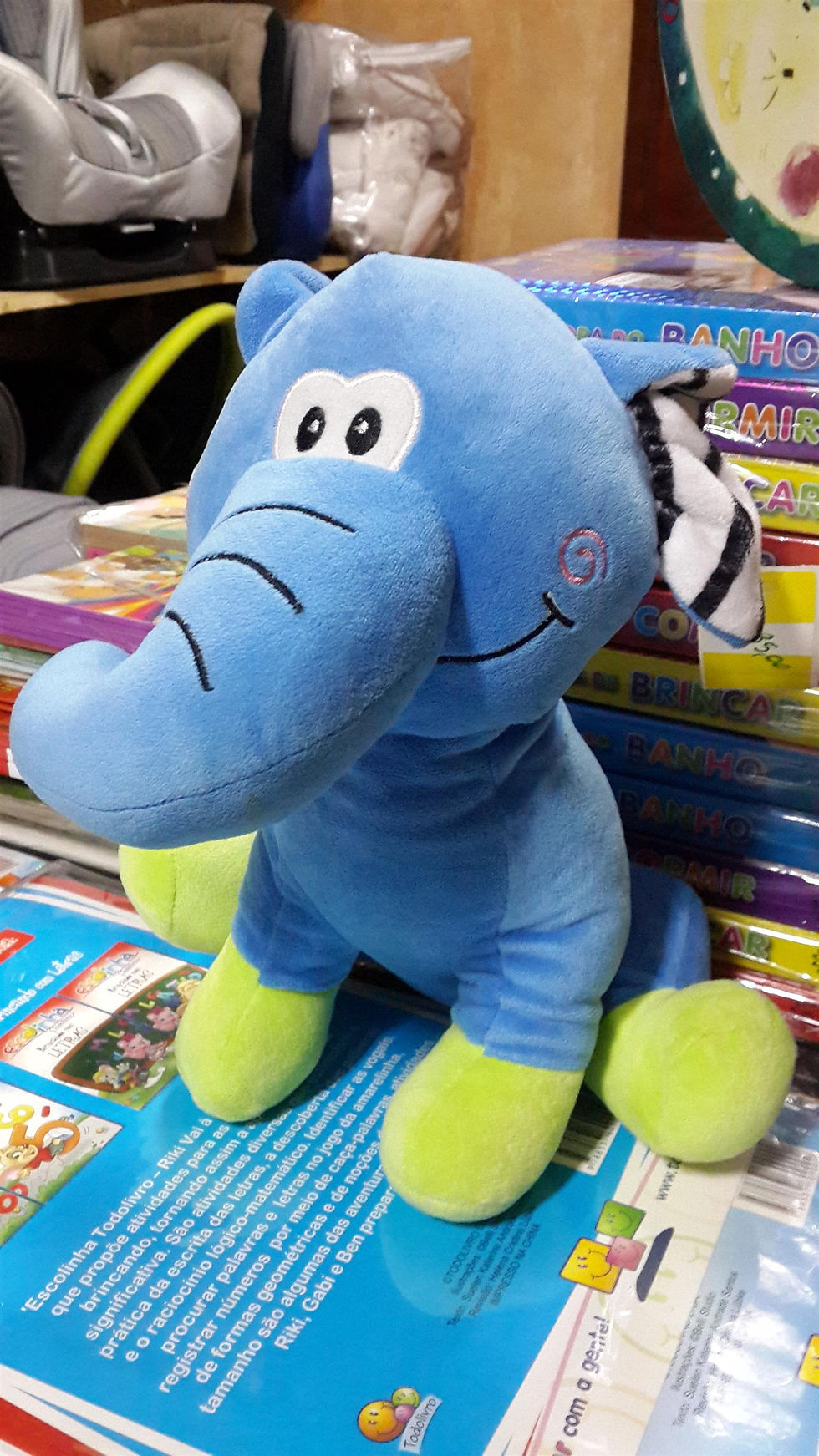 Miniatura: Pelúcia de Elefante da marca Buba com 30cm - antialérgica