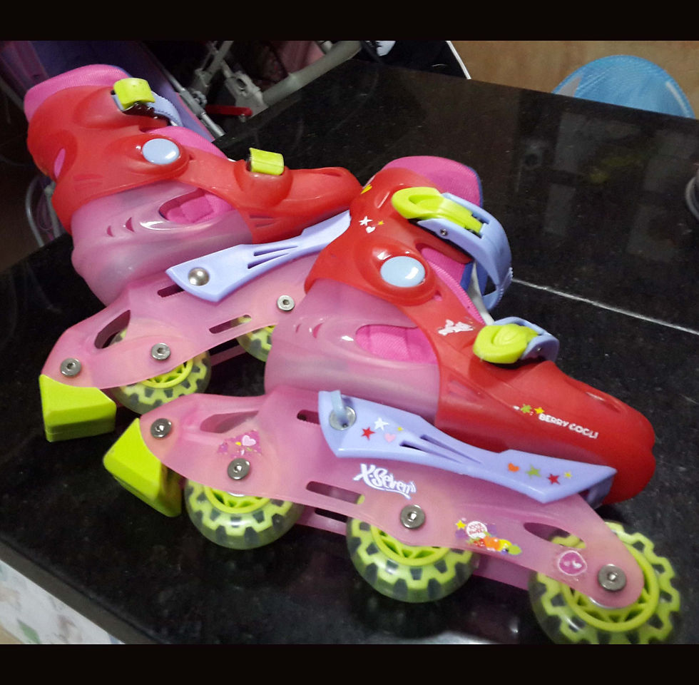 Miniatura: Patins X-Seven infantil semi-novo nº24~28