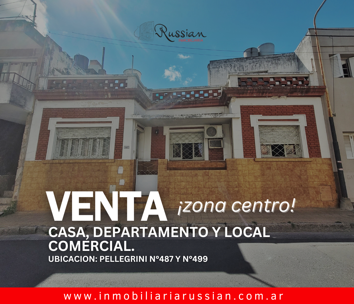 VENTA CASA, DEPARTAMENTO Y LOCAL COMERCIAL