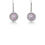 Thumbnail: Evil Eye Light Pink Sapphire Diamond White Gold Earrings