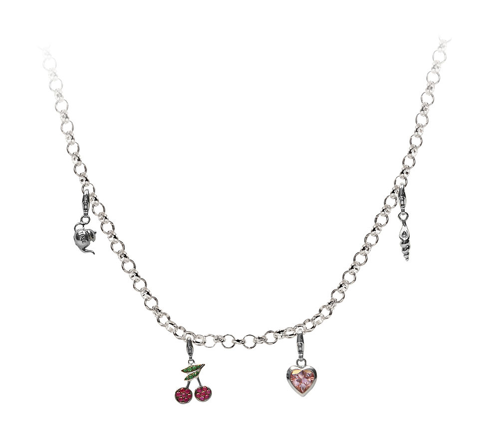 Thumbnail: Silver Charm Necklace 