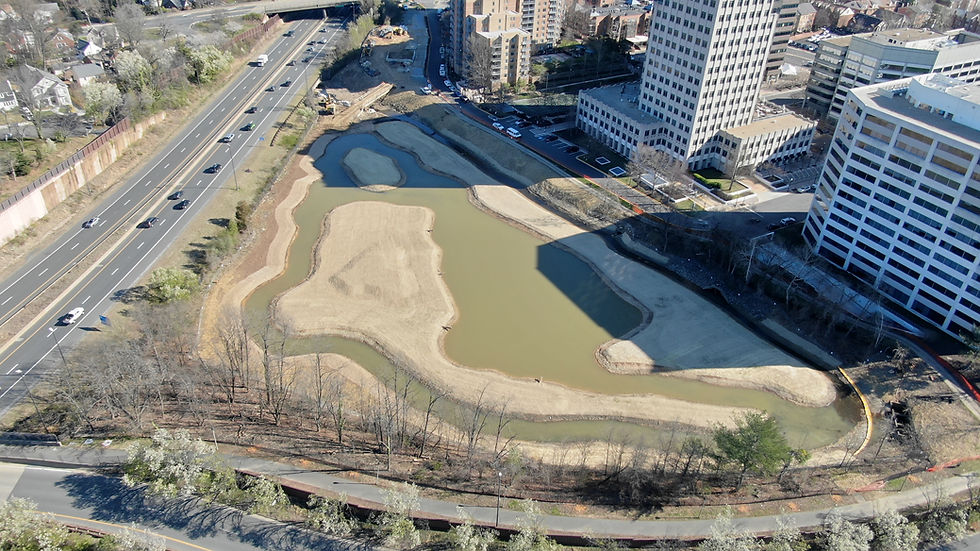 Drone View from South Overall site