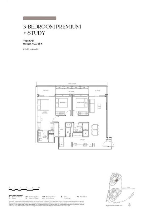 Newport Residences 3 Bedrooms Premium
