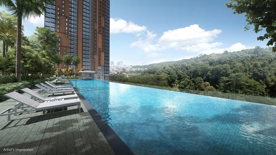 50m infinity pool at 7th storey.