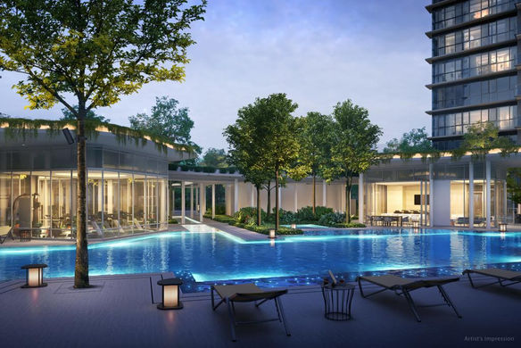 The Lakegarden Residences main 50m Stardust Pool with pool decks