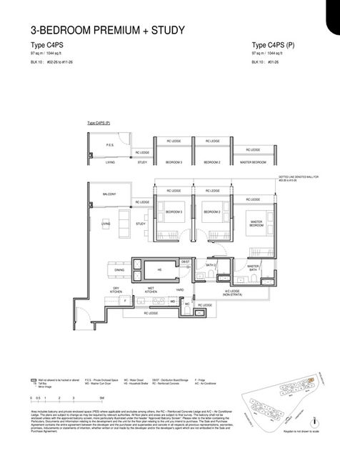 Norwood Grand Condo 3 Bedroom Floor Plan