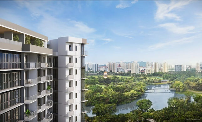 The LakeGarden Residences View towards Chinese Garden