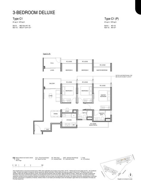 Norwood Grand Condo 3 Bedroom Floor Plan