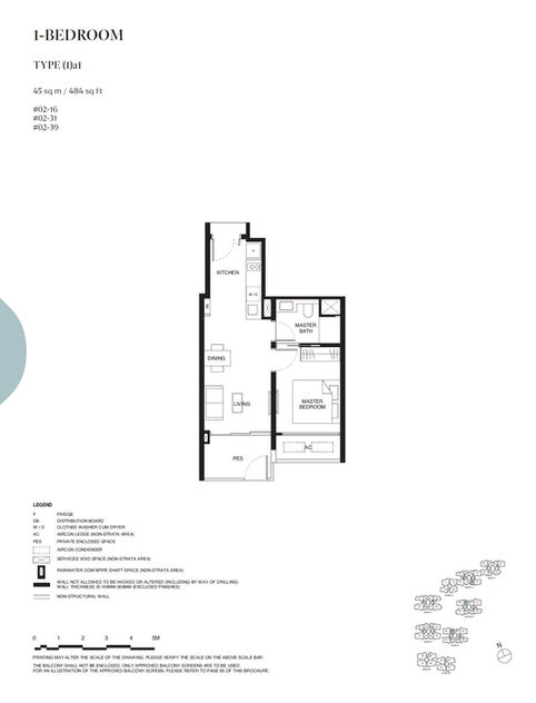 Tengah Garden Residences 1-bedroom Type (1)a1