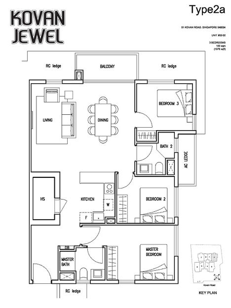 Kovan Jewel Floor plan