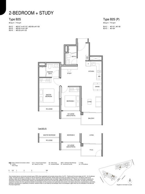 Norwood Grand Condo 2 Bedroom Floor Plan