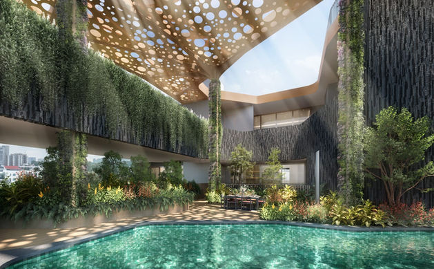 The Giverny Residences open-air communal facilities