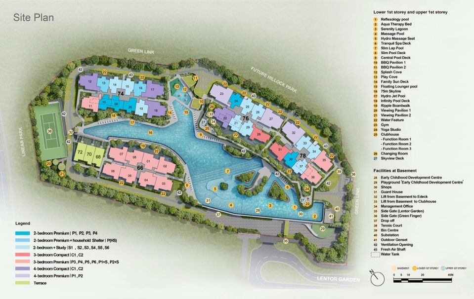 Facility deck of Lentor Garden Residences