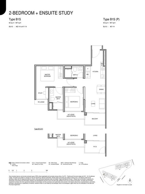 Norwood Grand Condo 2 Bedroom Floor Plan