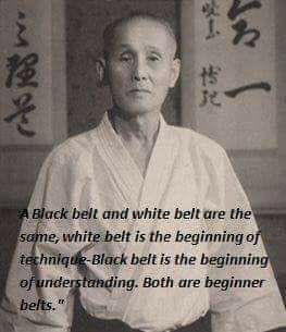 'BEING A BLACK BELT' VERSUS 'HAVING A BLACK BELT'