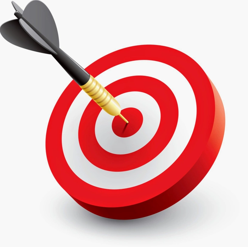 Dart hitting a target