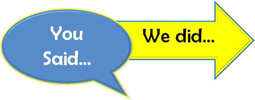 You said; We did!