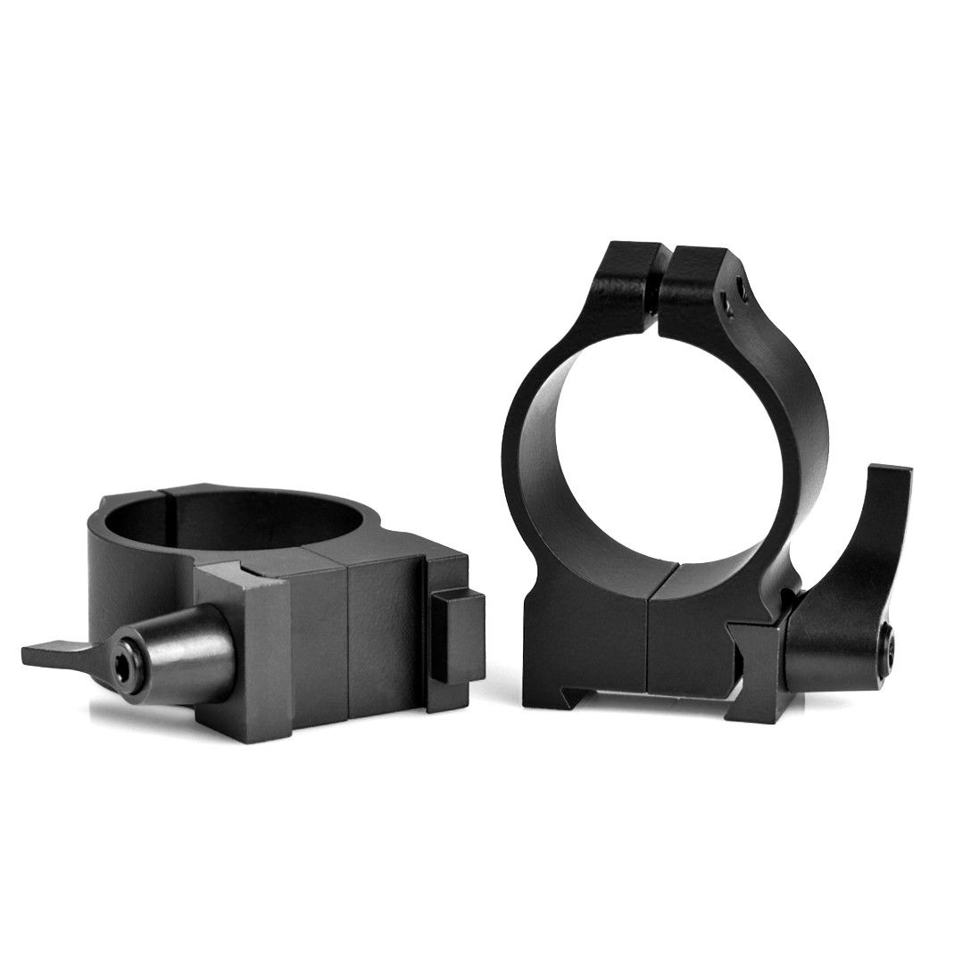 WARNE RINGSET CZ 550 30MM MED QD MATTE