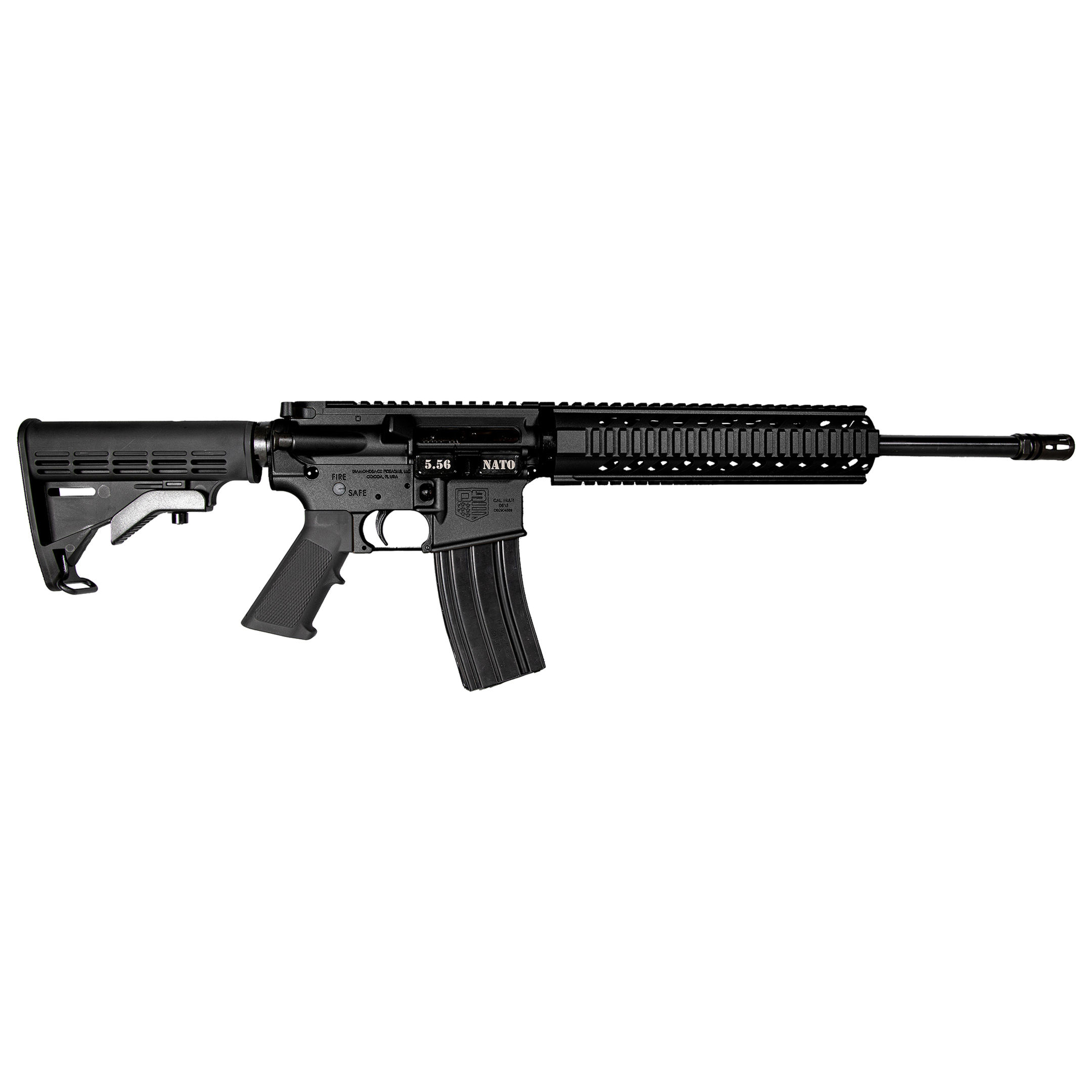 5.56 ,16" BARREL, 10''FREE FLOAT RAIL, BLACK