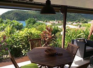 Vue sur les Anses d'Arlet (Martinique) depuis Villa Calypso. Location maison Martinique.