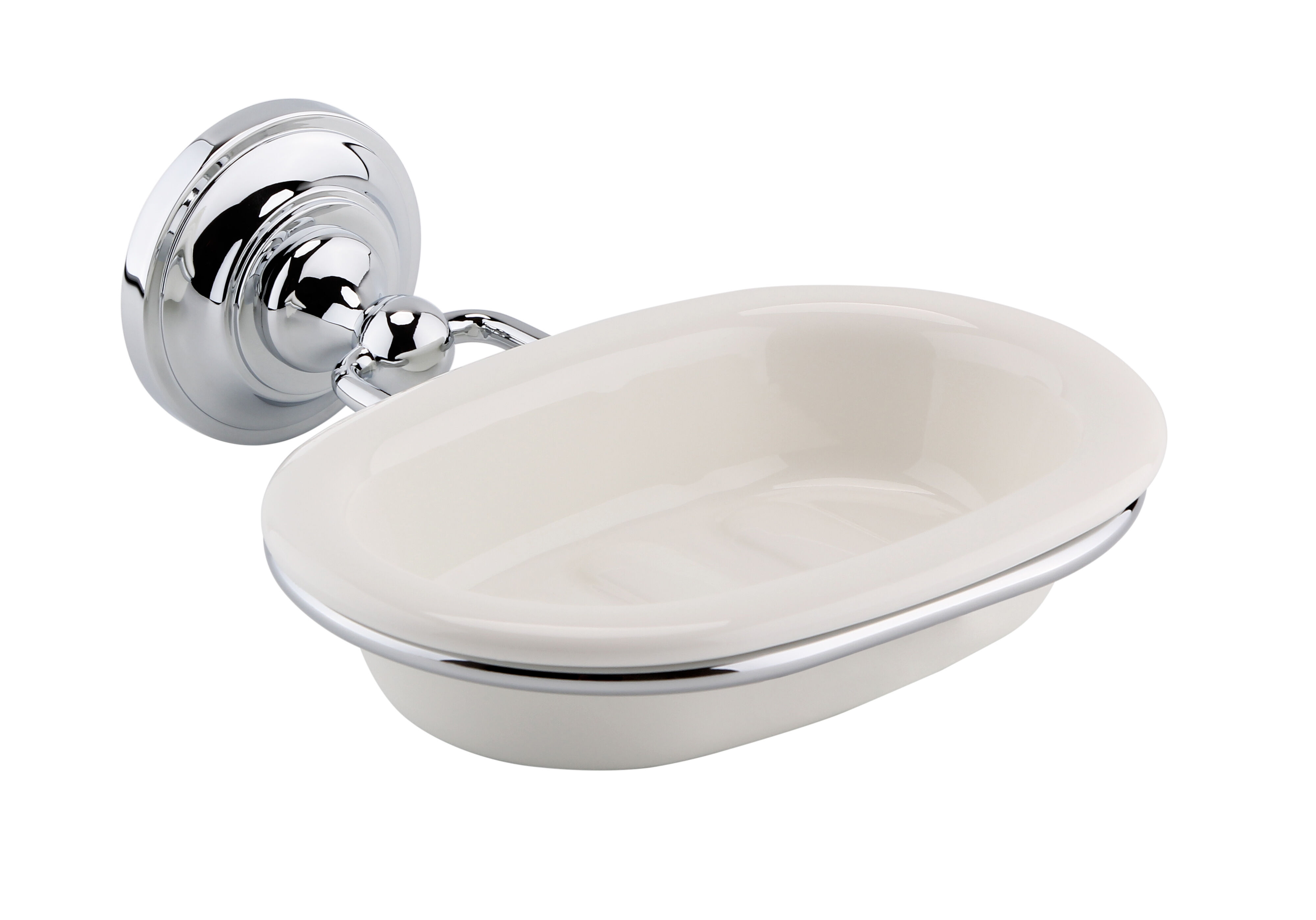 Nuie Chrome White Soap Dish