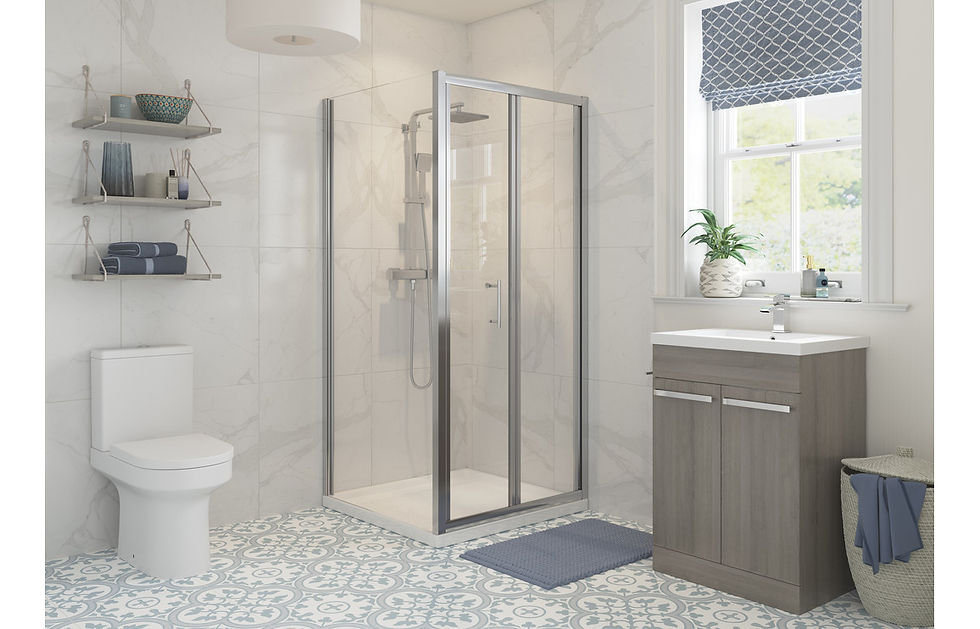 Bi-fold Door - 760mm Chrome